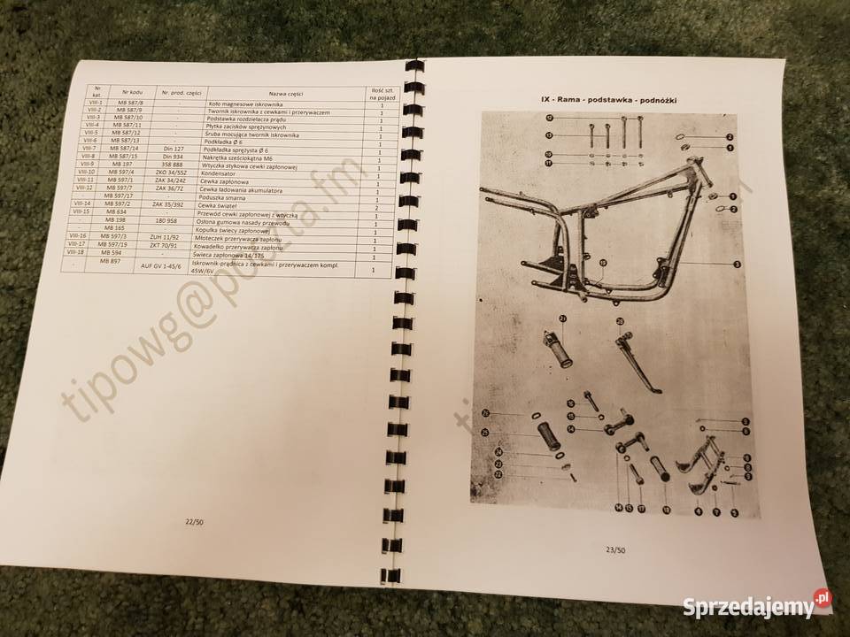 Katalog części PANNONIA 250 De LUXE Garwolin