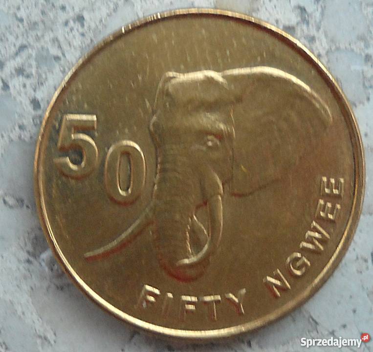 ZAMBIA50 NGWEE 2012 r SŁOŃ mazowieckie Legionowo