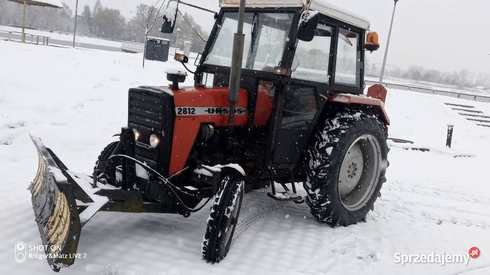 Ciągnik URSUS 2812 pług do śniegu Opoczno