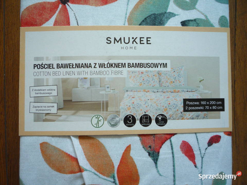 Smukee Nowa pościel bawełniana z włóknem Szczecin