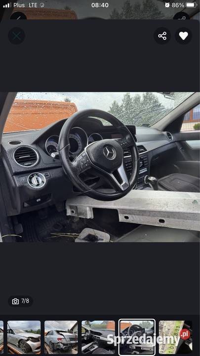 Oryginalna konsola W204 Lift 2012 Komplet