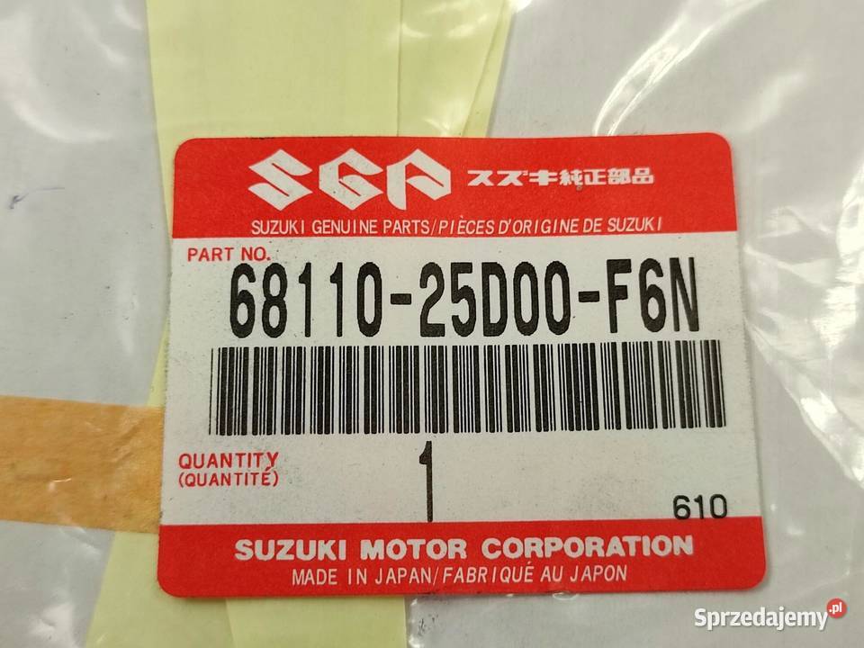 KOMPLET NAKLEJEK NA BAK SUZUKI TU250X 19971999