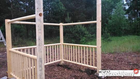 Altanka wiata z okrąglaków Słubice