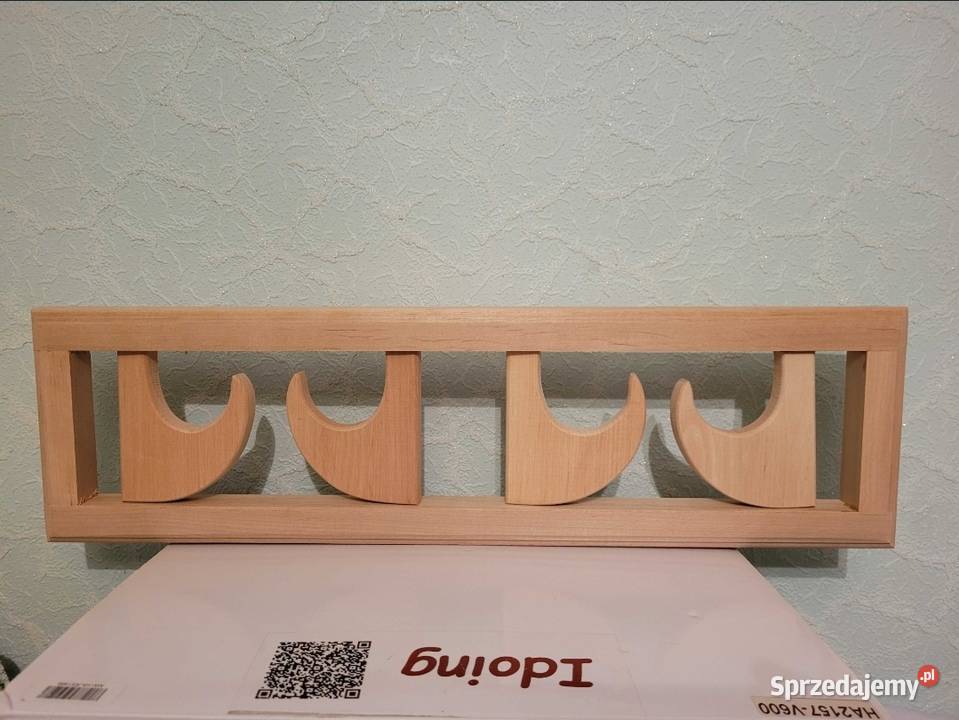 Wieszak na 4 uchwyty wykonany z olchy Uchwyty i wieszaki Białystok