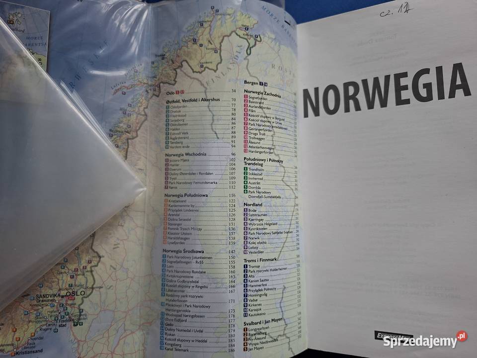 Norwegia exploreguide 3 w 1 mapa Książki i Podręczniki Kraków