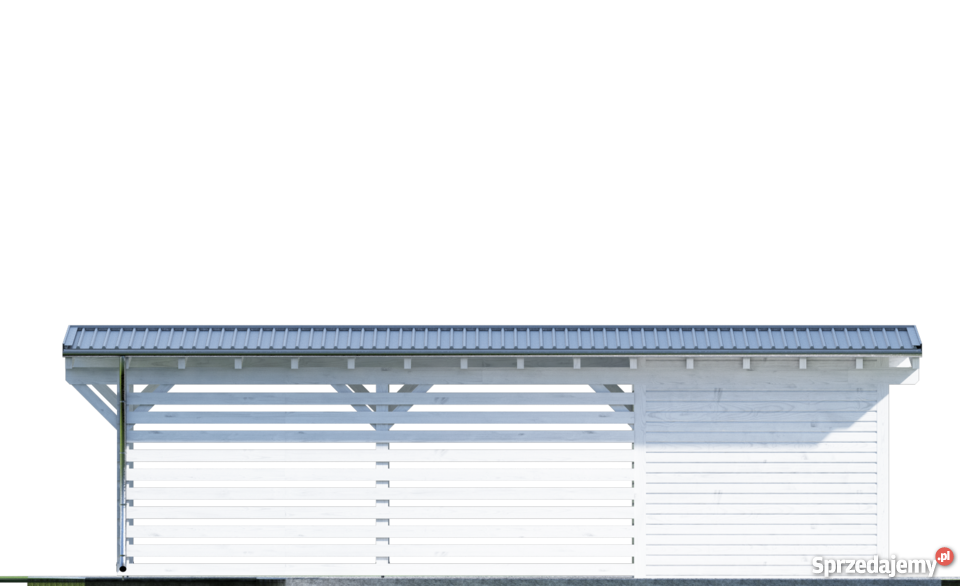 DREWNIANA JEDNOSTANOWISKOWA WIATA GARAŻOWA IDAHO Mrągowo