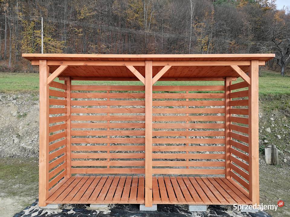 Drewutnia poszerzana 314 x 11m z dachem prostym Kalety