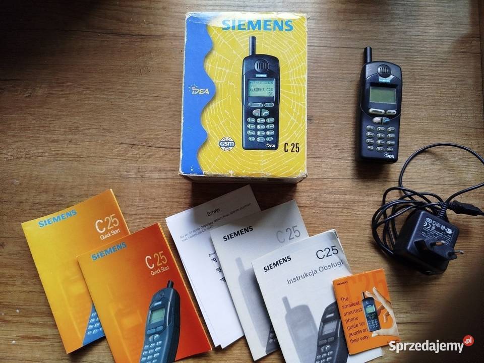 Telefon Siemens C25 oryginalny akcesoria KOMPLET małopolskie Oświęcim