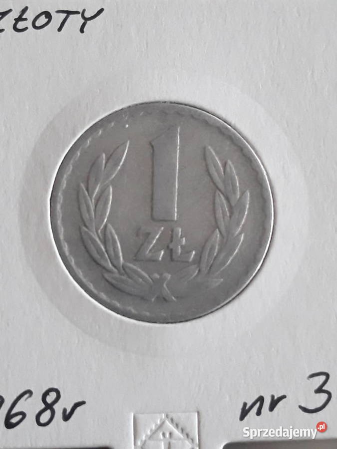 1 Złoty 1968 r 3 Niski nakład wielkopolskie Konin sprzedam