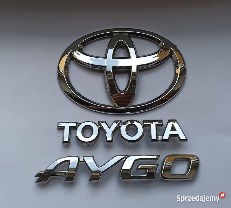 Napis emblemat Toyota Aygo 0514r kujawsko-pomorskie Lipno