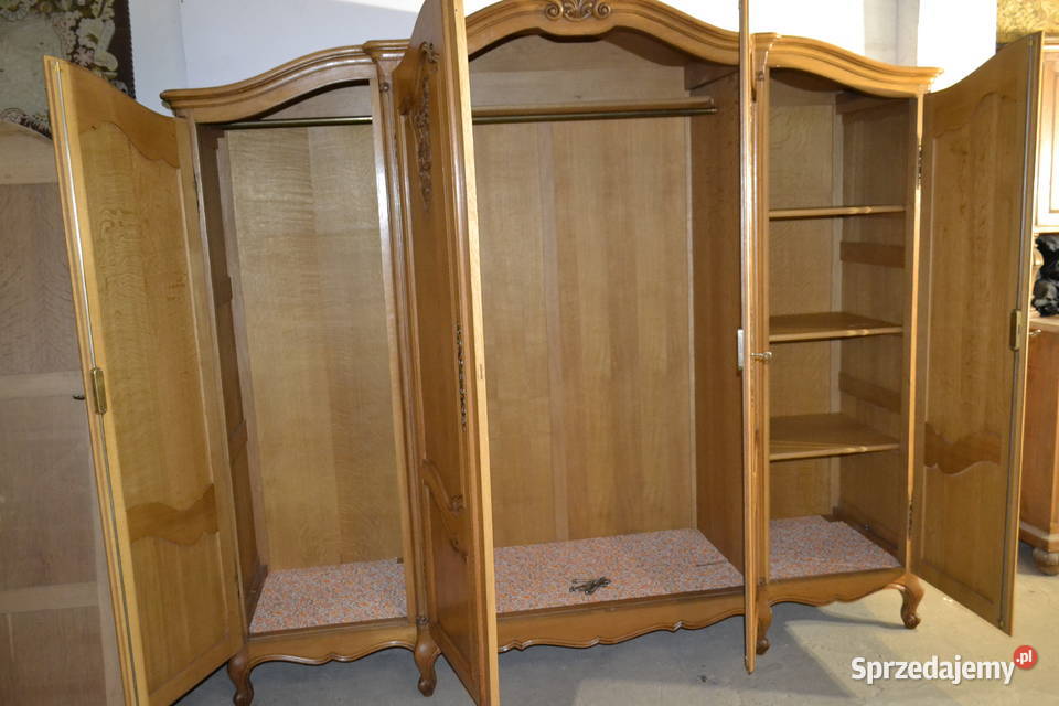 szafa ludwikowska 4 drzwiowa dąb śląskie Będzin