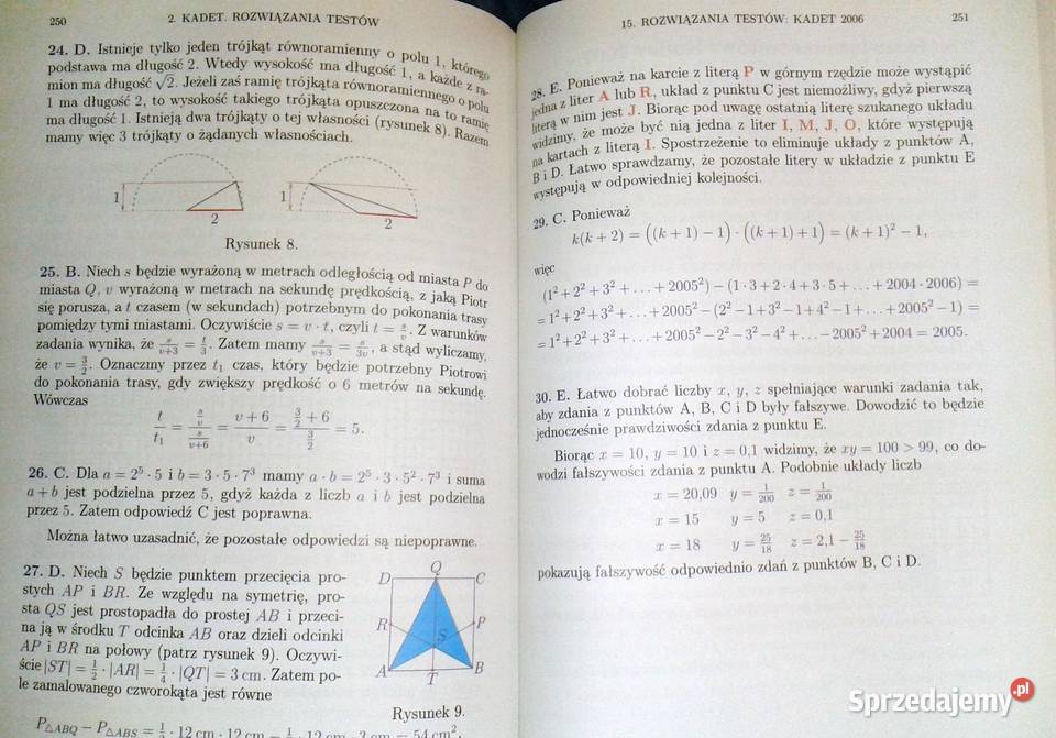 Kangur matematyczny 19922015 Kadet Chełm sprzedam