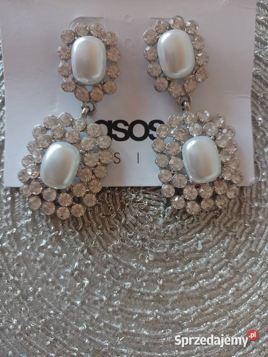 ASOS Bogato zdobione kolczyki ślubne z Londynu Dla kobiet małopolskie Kraków