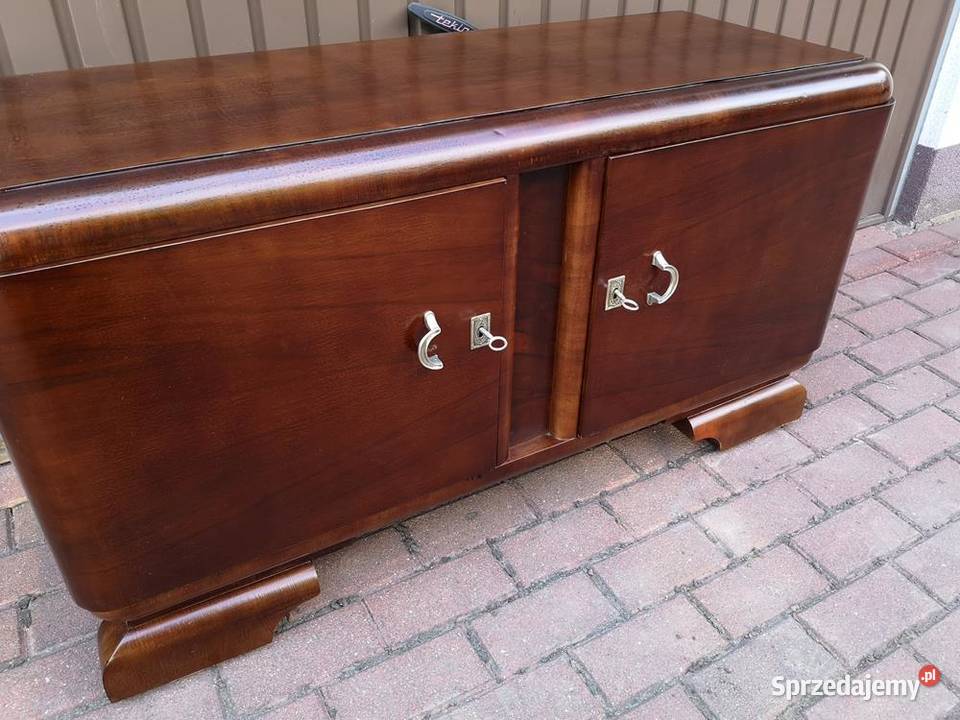 Komoda ARTDECO OrzechDąb RTV Niska Stara Antyk Meble Swarzędz