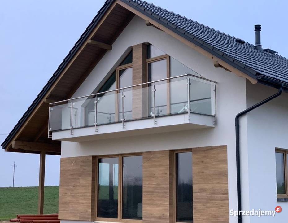 BALUSTRADA BARIERKA SZKLANA ZE STALI NIERDZEWNEJ Schody i balustrady