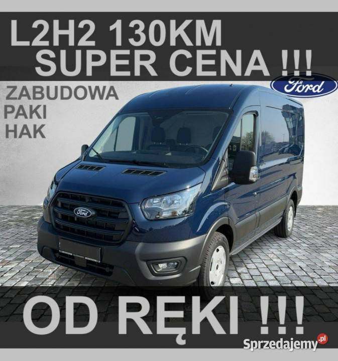 Ford Transit L2H2 130 Zabudow Paki Hak ręki Ford Szczecinek