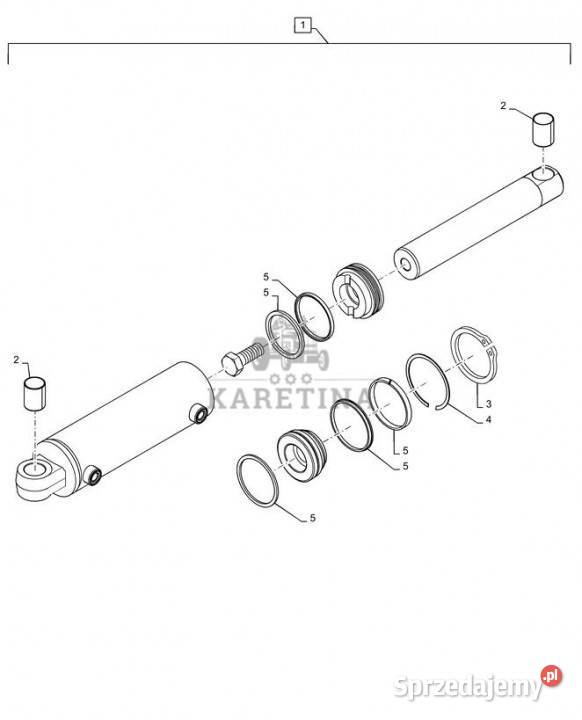 Holland T6090 Siłownik double acting 635mm rod sprzedam