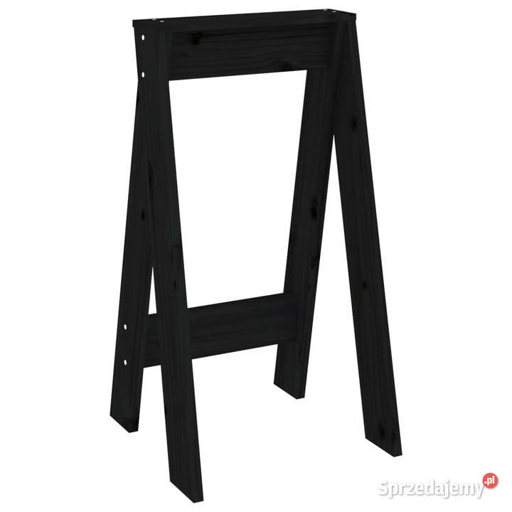 Stołki 2 czarne 40x40x75 lite drewno sosnowe Krzesła Warszawa