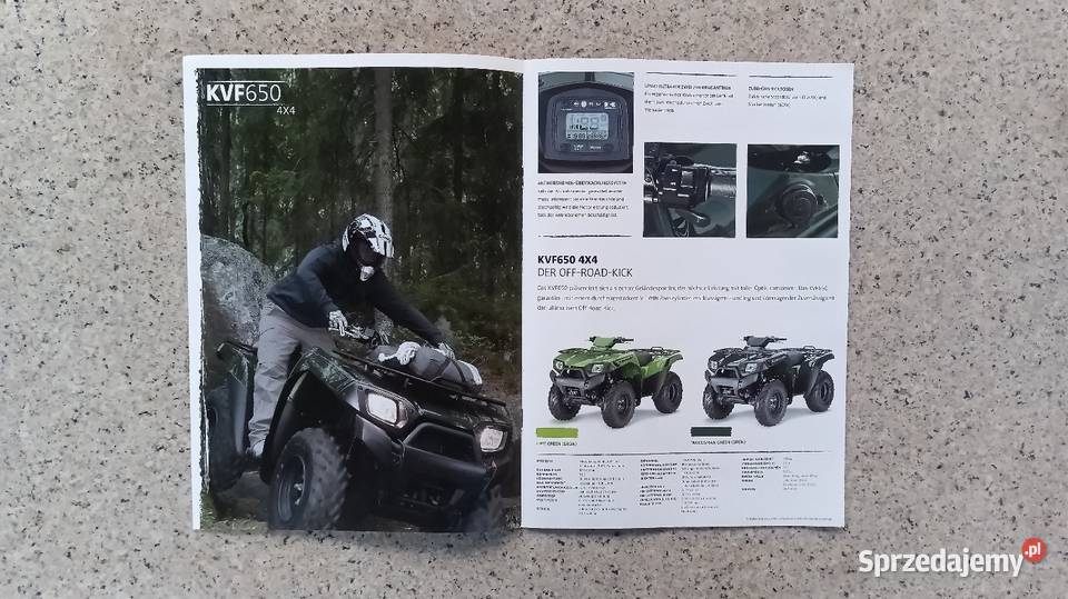 KAWASAKI Quad ATV KFX KVF KLF Prospekty Ulotki Bytom
