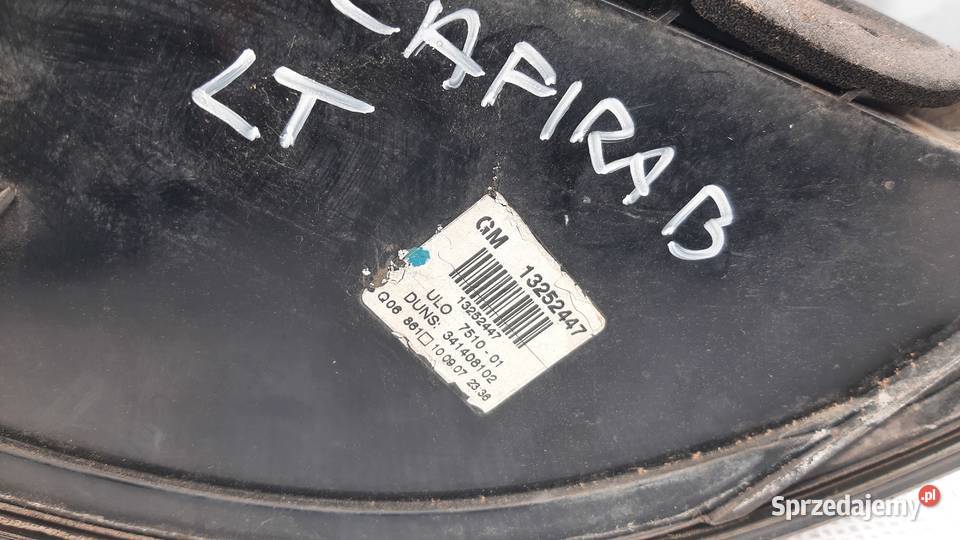 lampa tylna lewa Opel Zafira B oryginał osobowe Dębno