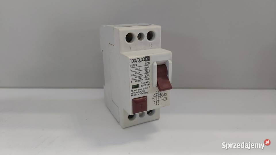 Wyłącznik różnicowoprądowy FG 100003 30mA 1PN Elektryka i akcesoria