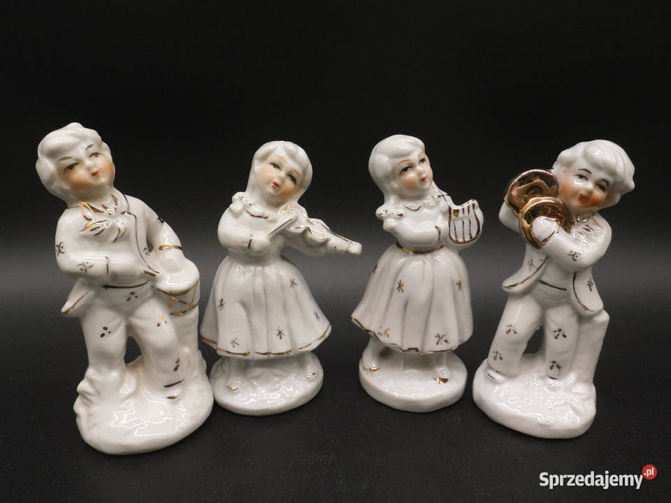 Zestaw 4 porcelanowych figurek Dziecięca wielkopolskie Raszków sprzedam
