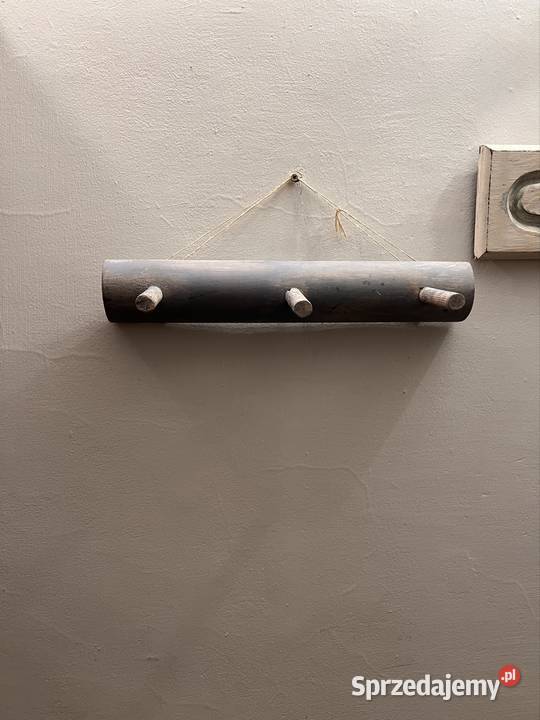 Drewniany wieszak Vintage Żarki-Letnisko