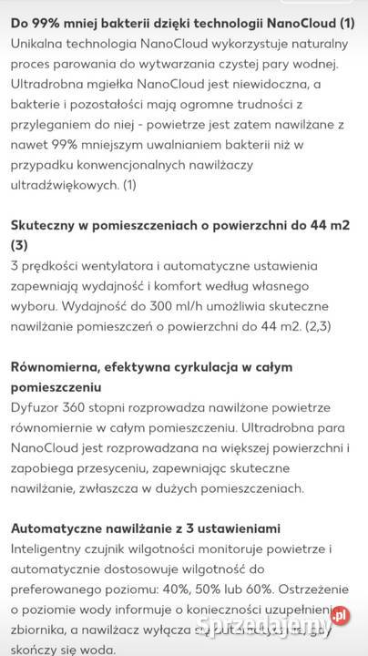 Nawilżacz ewaporacyjny Philips HU 481310 Kielce