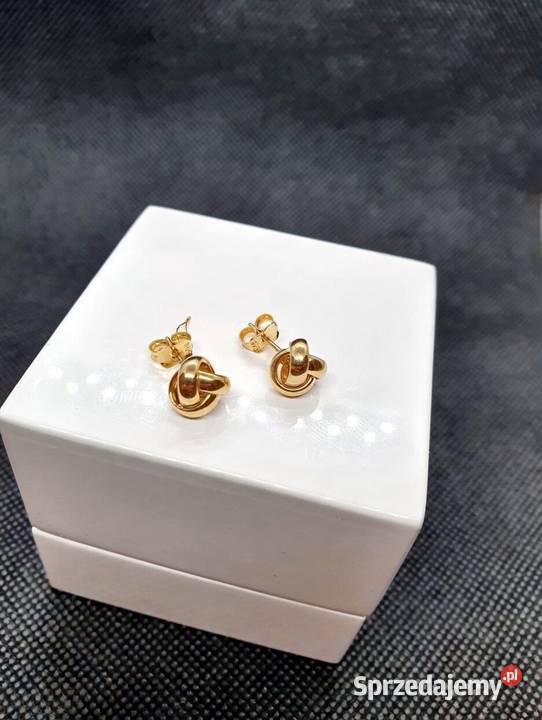 ŁADNE ZŁOTE KOLCZYKI Kołobrzeg sprzedam