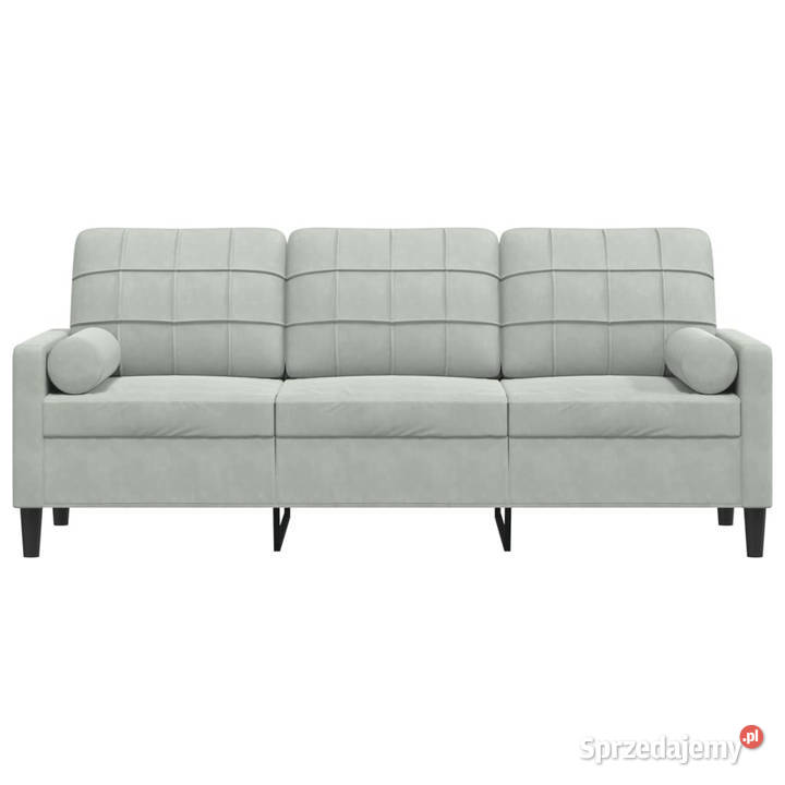 3osobowa sofa z poduszkami jasnoszara 180 Warszawa sprzedam