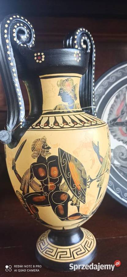 Patera Dekoracja grecka ręcznie zdobiona Replika Gdańsk