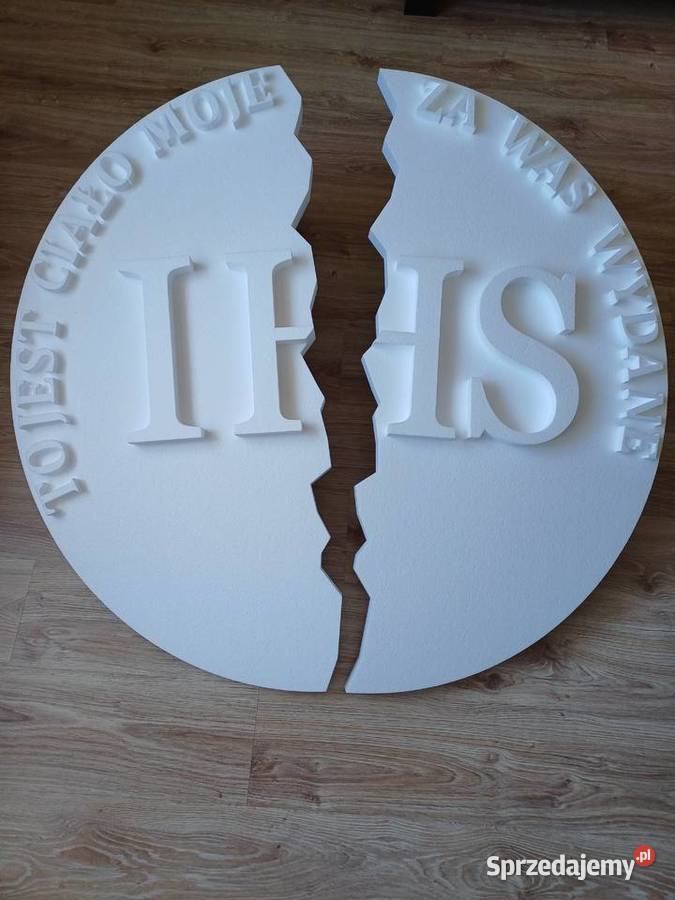 Hostia przełamana dekoracja Wielkanoc Grób Dobrzyca