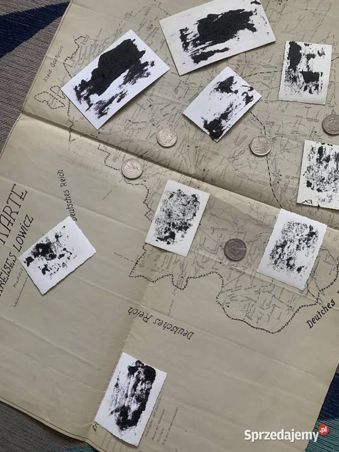 Łowicz Kiernozia Bielawy MAPA drogowa powiatu