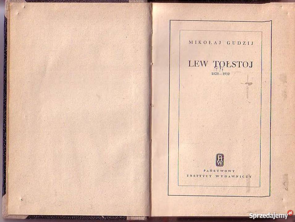 0102 LEW TOŁSTOJ 1828 1910 MIKOŁAJ GUDZIJ Czyrna