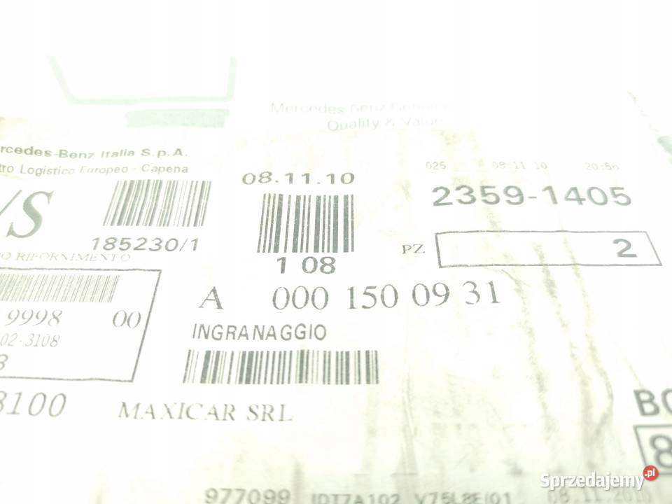 PRZEKŁADNIA ROZRUSZNIKA MERCEDES 1317 L 1329 ORI