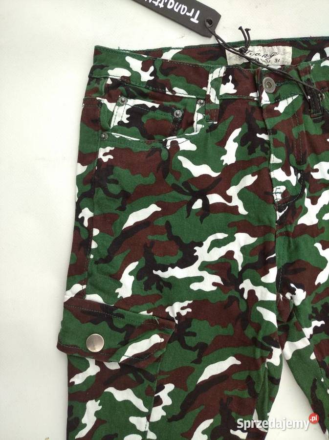Spodnie damskie moro bojówki 34 XSXXS Gniezno