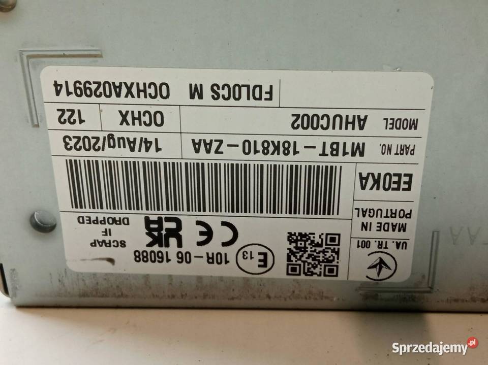 RADIO FABRYCZNE EUROPA M1BT18K810ZAA Ford Puma