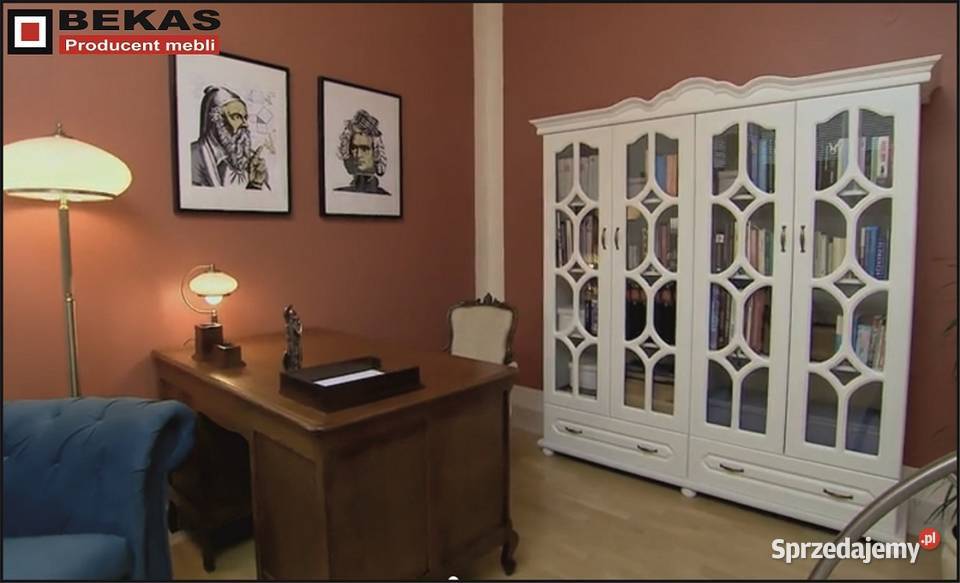 Stylowa Biblioteczka 180 Caro Biała Italia Łódź