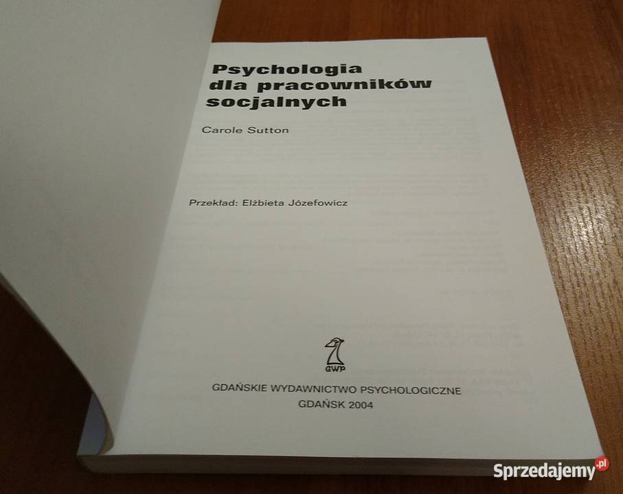 Psychologia pracowników socjalnych Carole Sutton Książki i Podręczniki Gdańsk