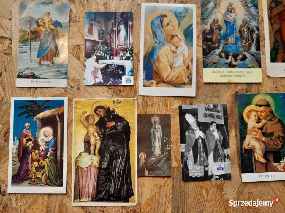 Stare obrazki święte kolędowe dewocjonalia Dąbrowa Górnicza