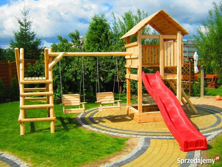 Meble ogrodowe barowe drewniane huśtawkiTran 100 Chojnice