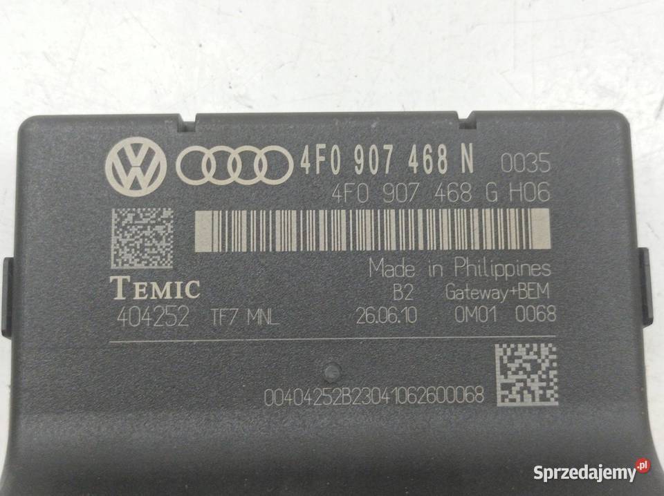 MODUŁ GATEWAY 4F0907468N Audi A6 III 20042011 C6 Komputery