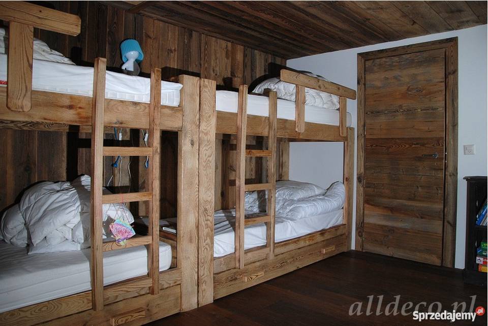 Łóźka piętrowe ze starego drewna Alldeco Warszawa
