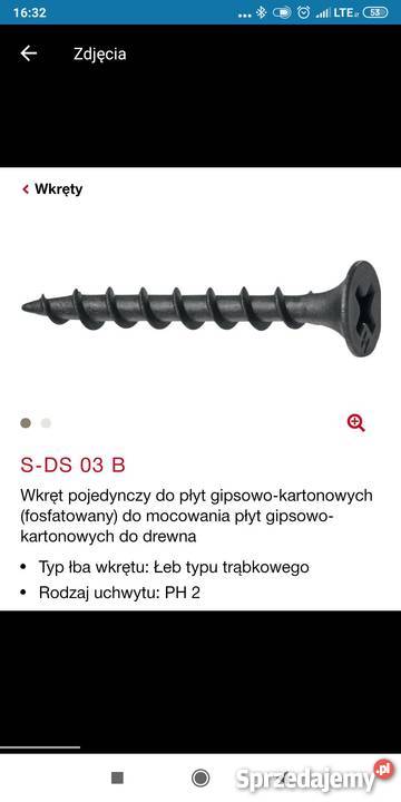Wkręty hilti 4x35mm do plyt 1000x okazja dolnośląskie Bolesławiec