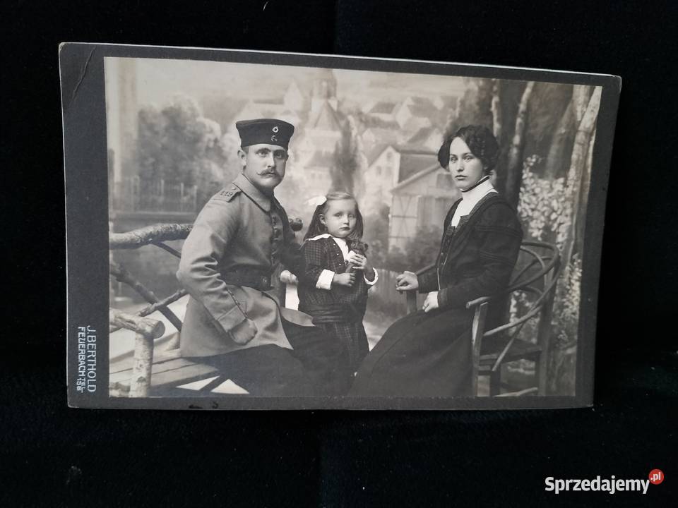 Stara fotografia kartonik żołnierz Choszczno sprzedam