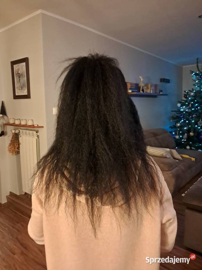 nowa peruka rzęsy długie czarne sztuczne włosy świętokrzyskie Sandomierz