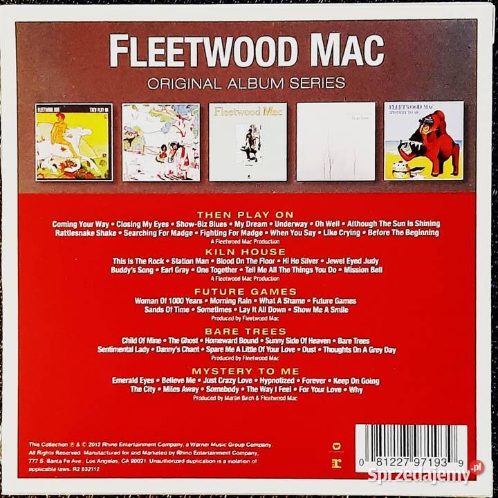 Zestaw 5XCD Kultowego Zespołu FLEETWOOD MAC 5CD Katowice