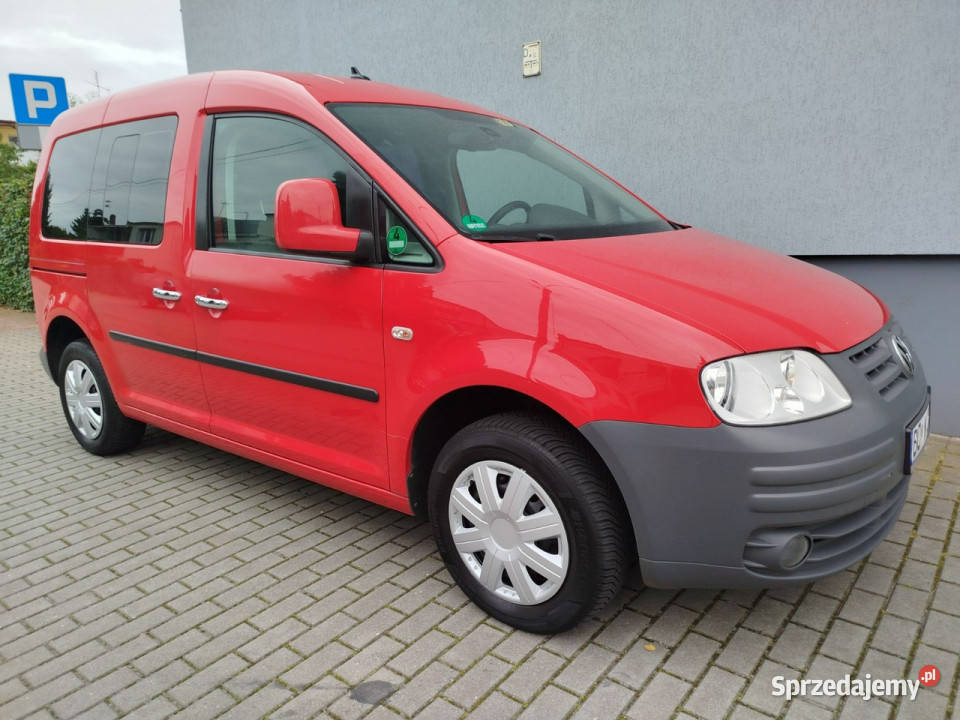 Volkswagen Caddy 2009r KLIMA 7 osobowy 2 L 8V nieuszkodzony
