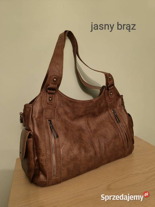 Torba damska na ramię Kolor jasny brąz Katowice