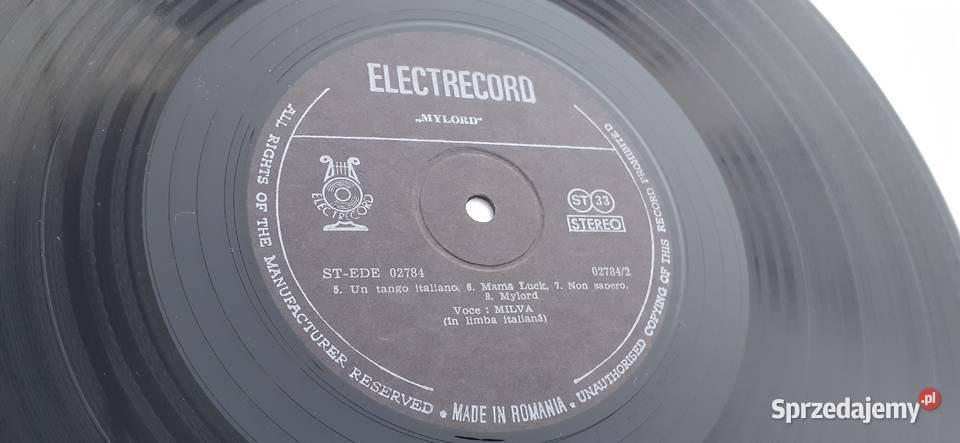 Milva Mylord płyta winylowaVinyl płyta winylowa Tuszkowo